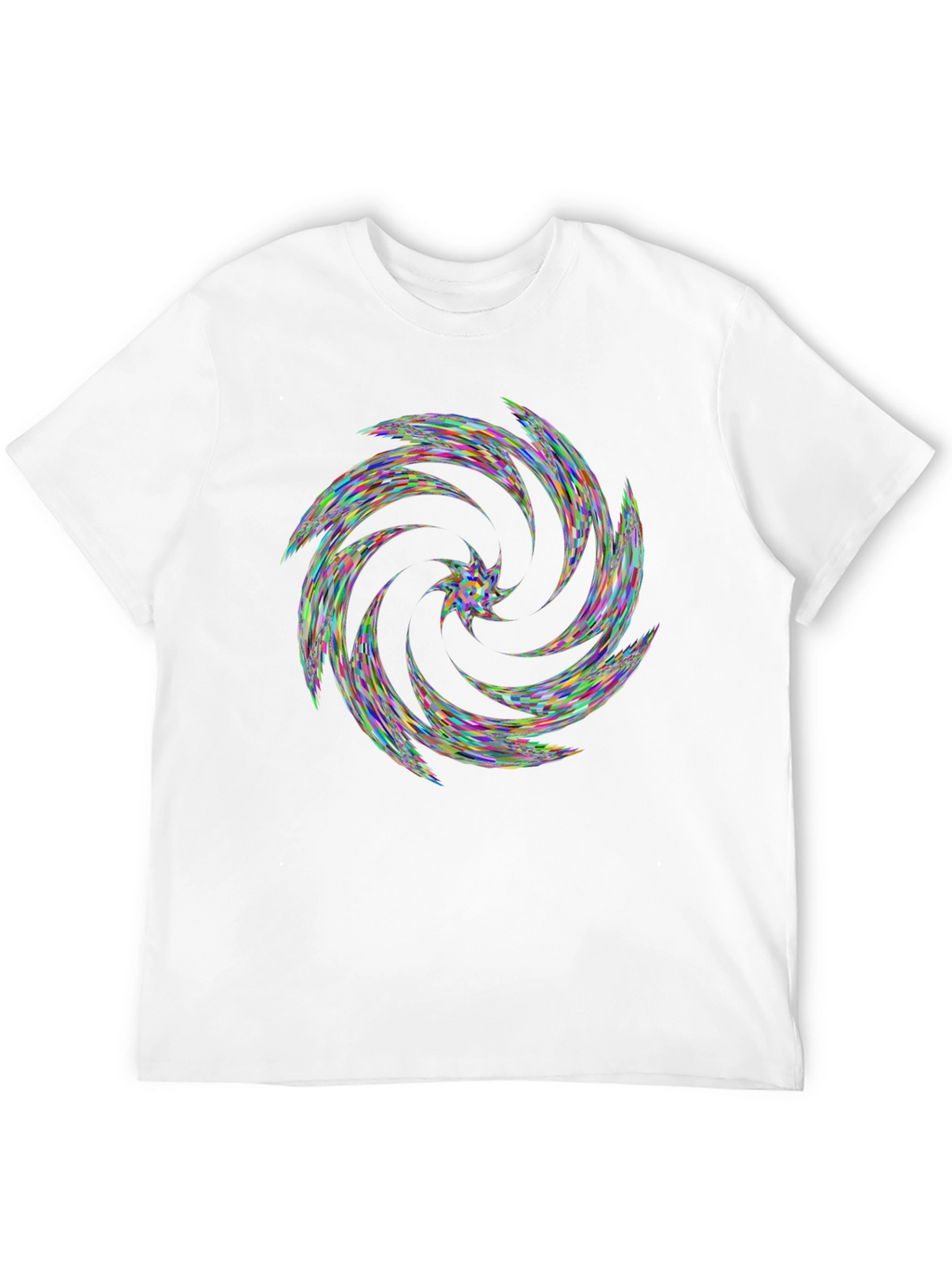 Kaleidoscope Swirl Black T-Shirt