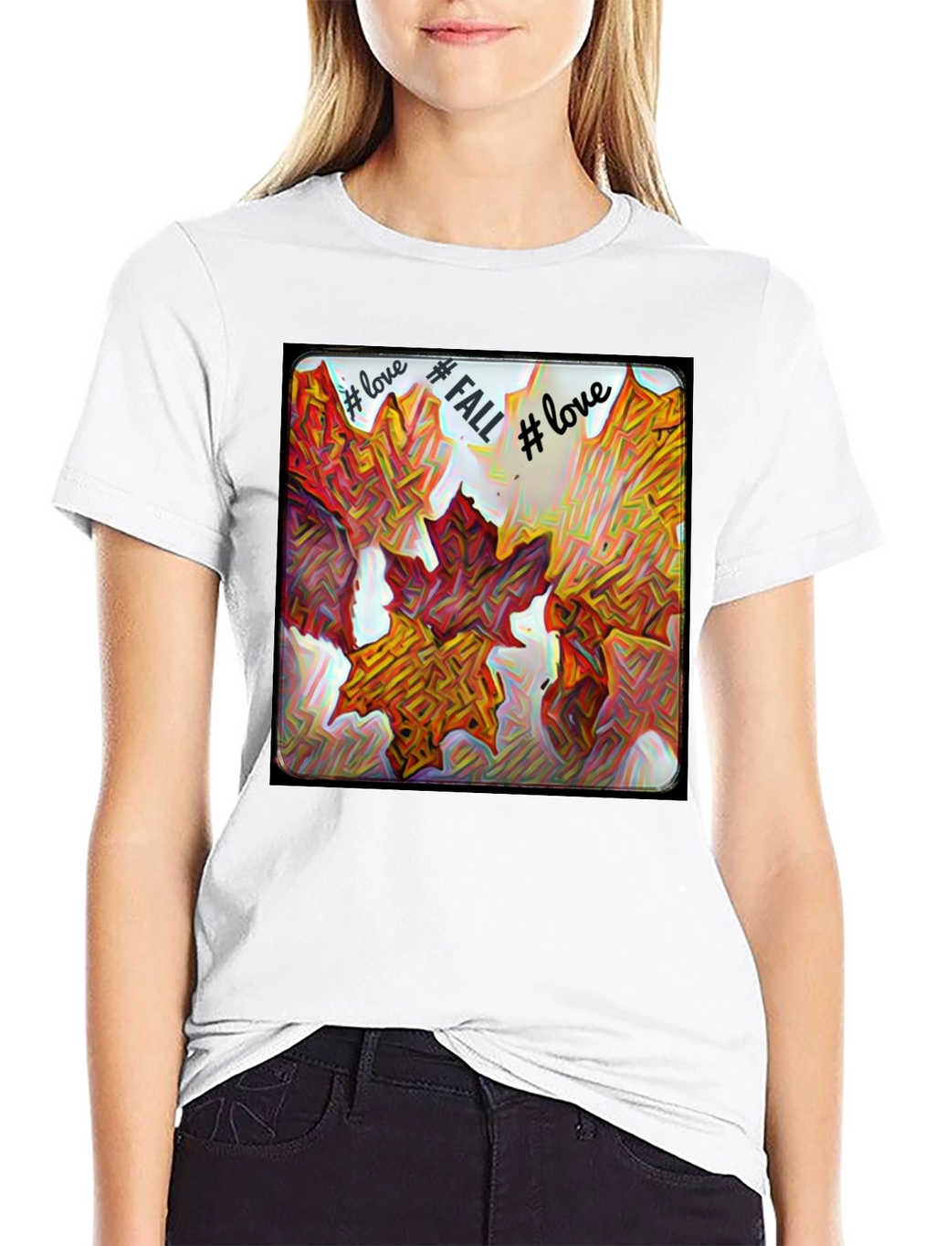 Fall Leaves Graphic Tee - Love Fall T-Shirt