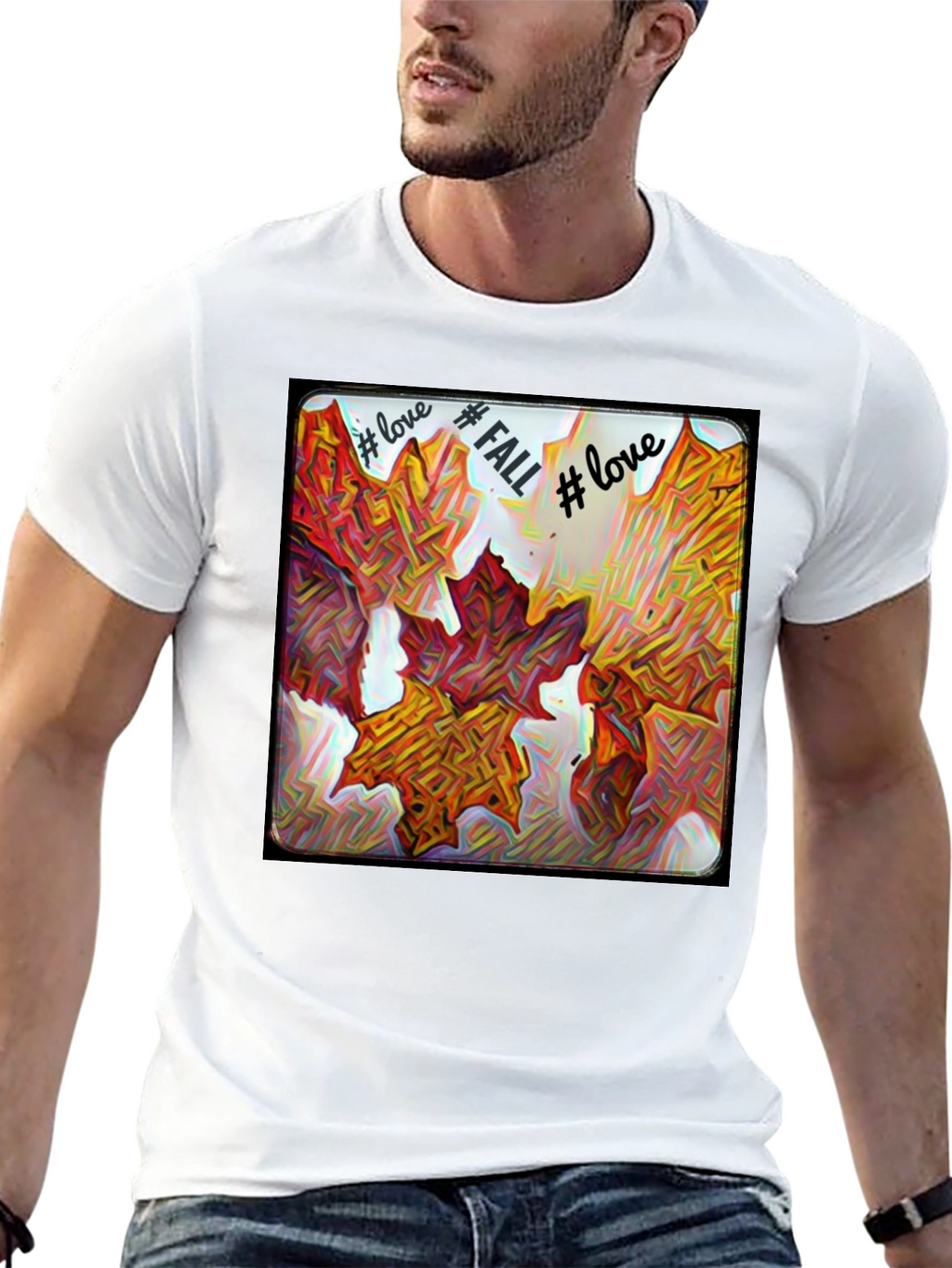 Fall Leaves Graphic Tee - Love Fall T-Shirt