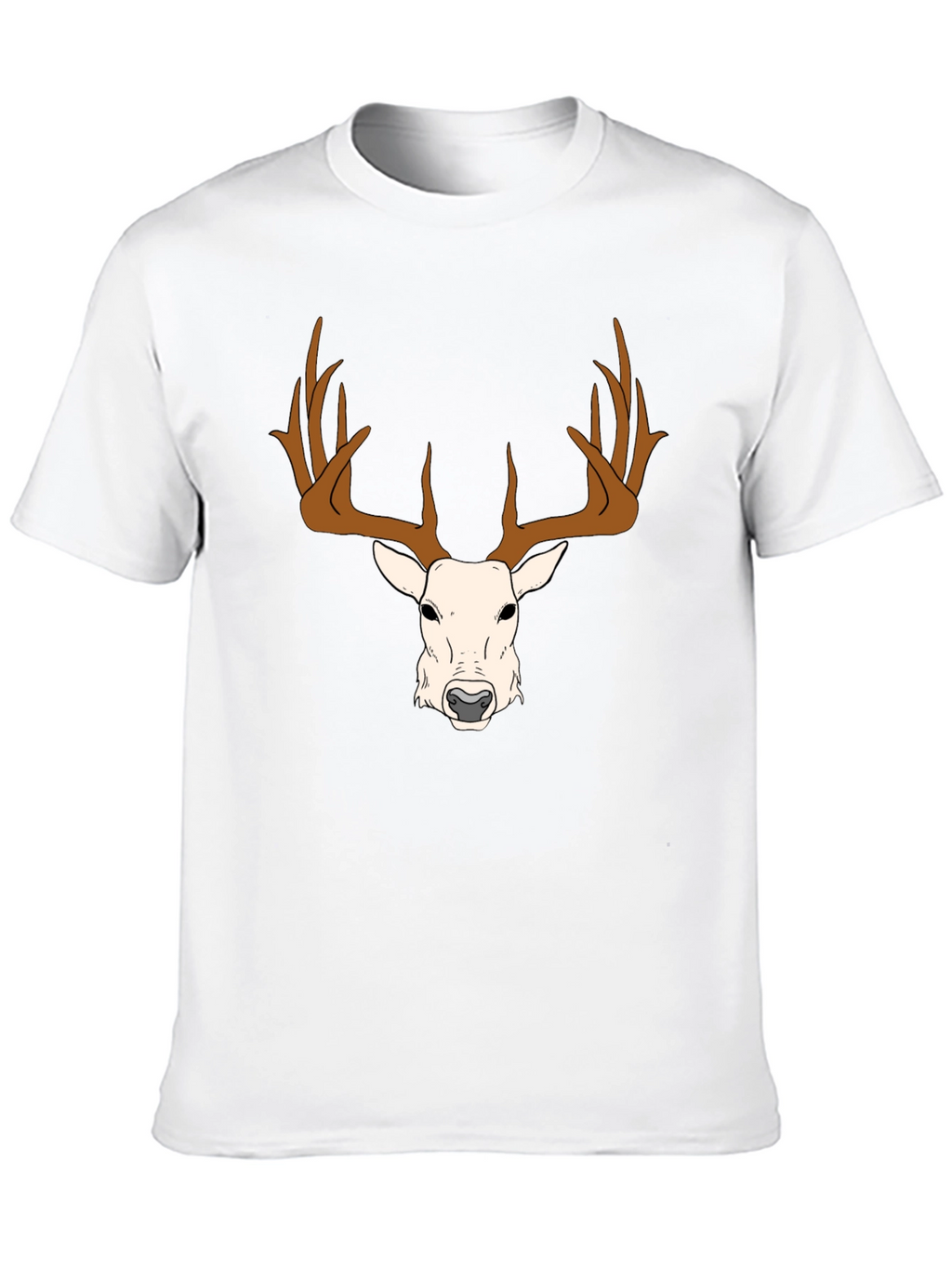 Deer Graphic Tee - Antler Design