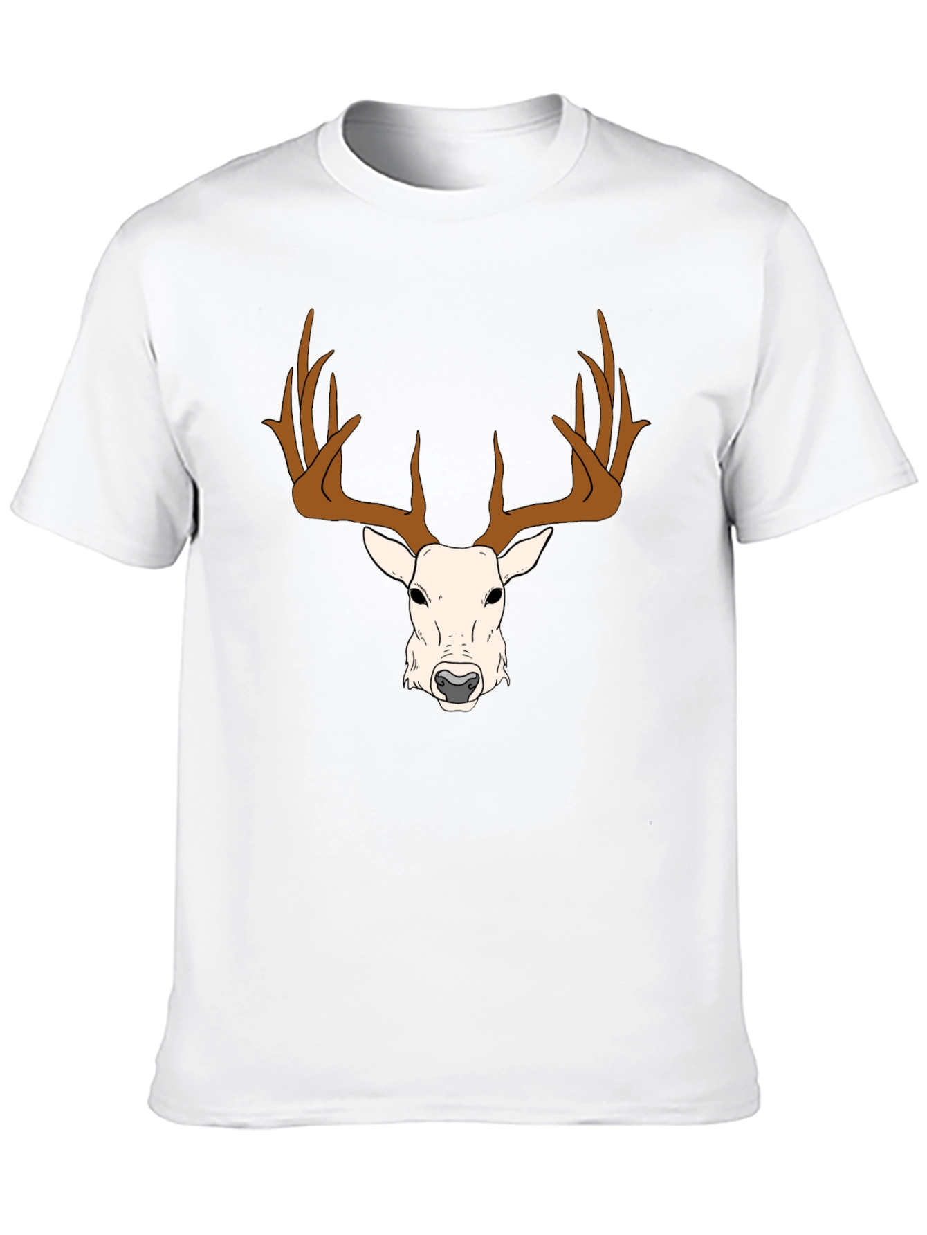 Deer Graphic Tee - Antler Design