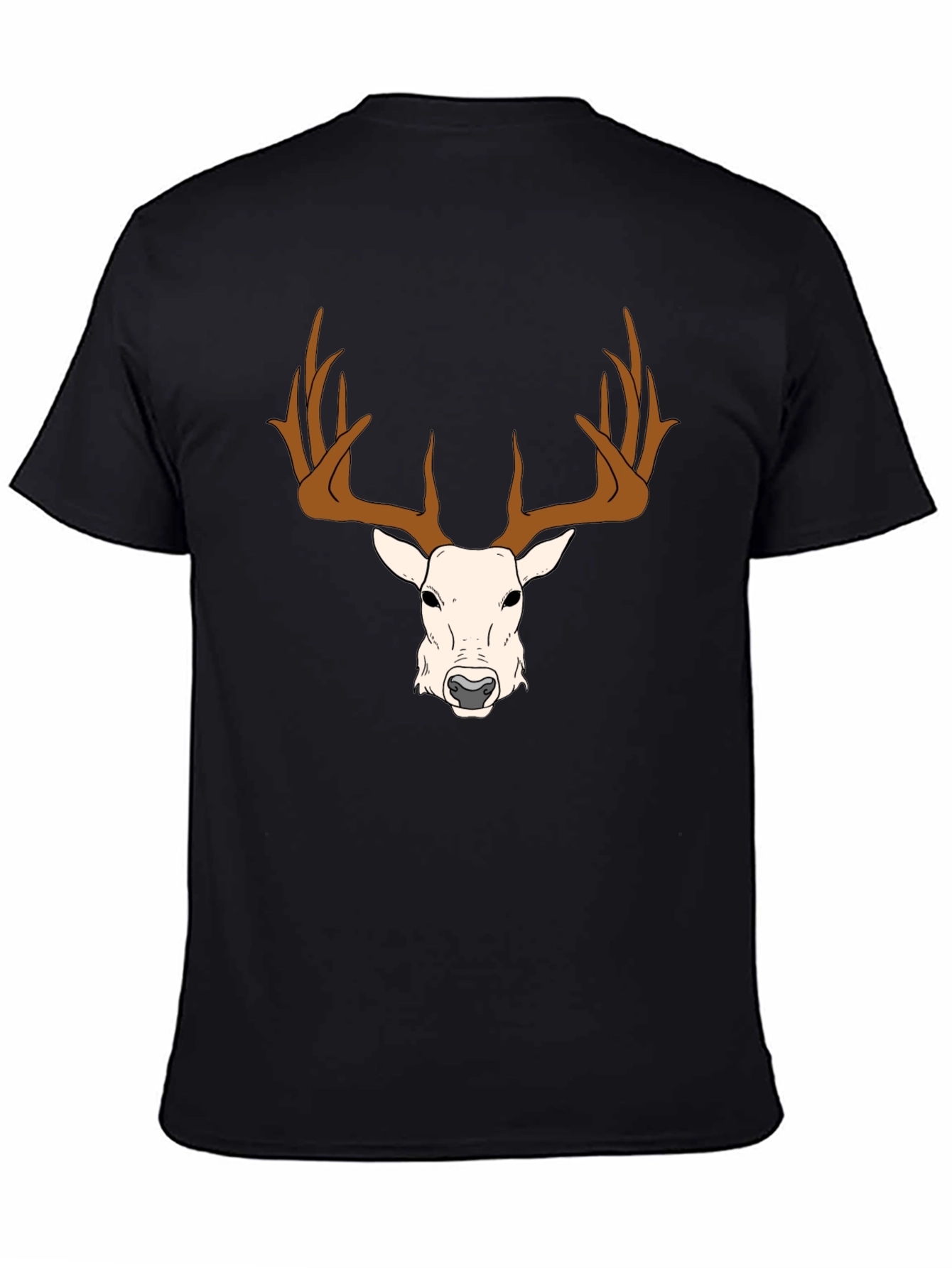 Deer Graphic Tee - Antler Design