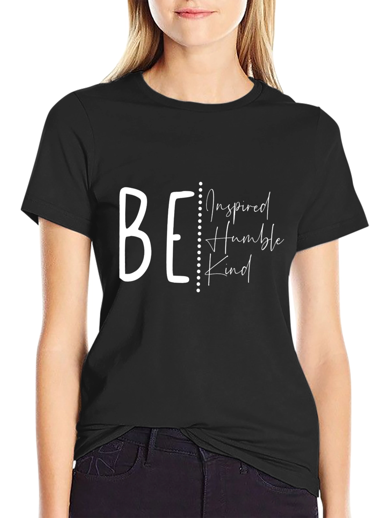 Be Inspired Black Graphic Tee
