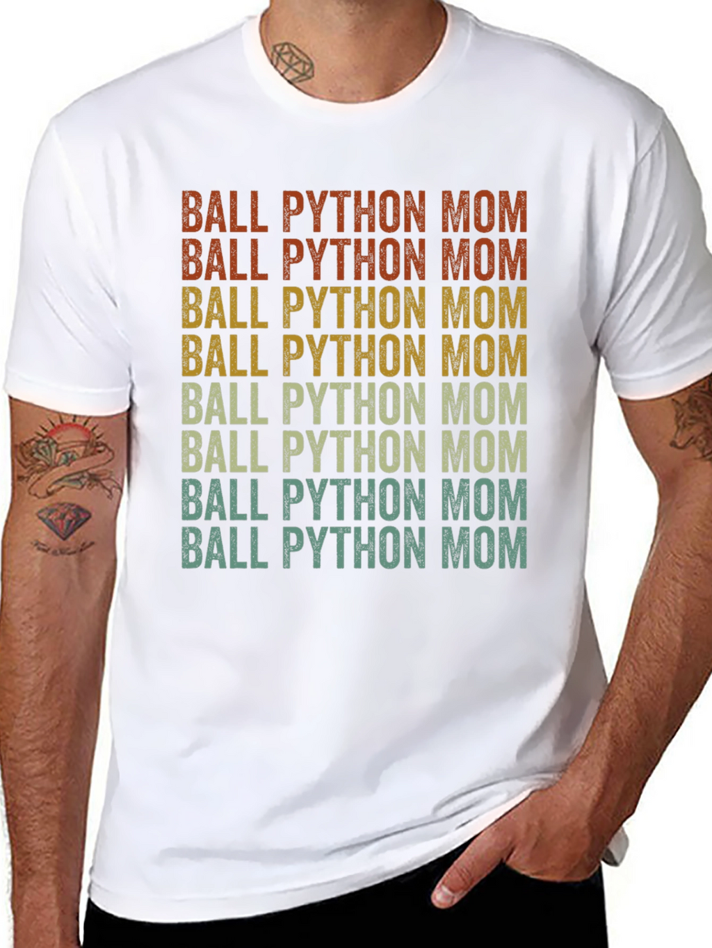 Ball Python Mom Graphic T-Shirt Snake Lover Tee