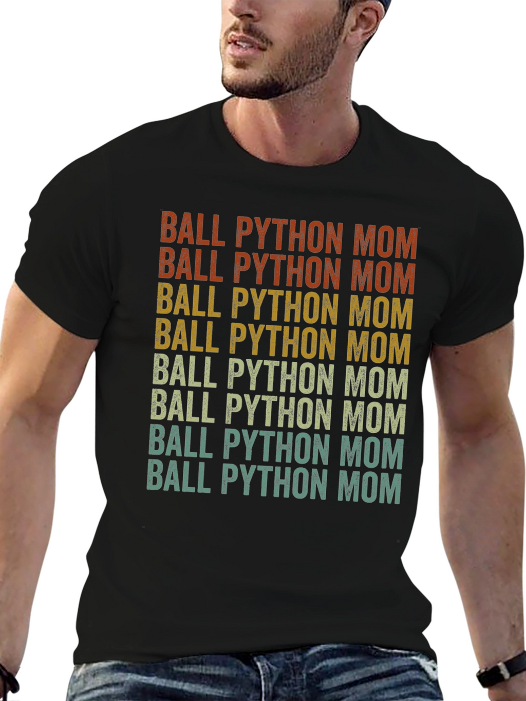 Ball Python Mom Graphic T-Shirt Snake Lover Tee