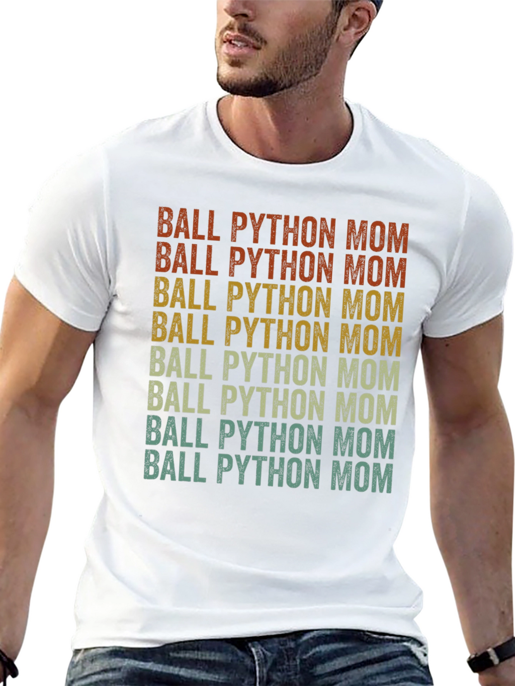 Ball Python Mom Graphic T-Shirt Snake Lover Tee