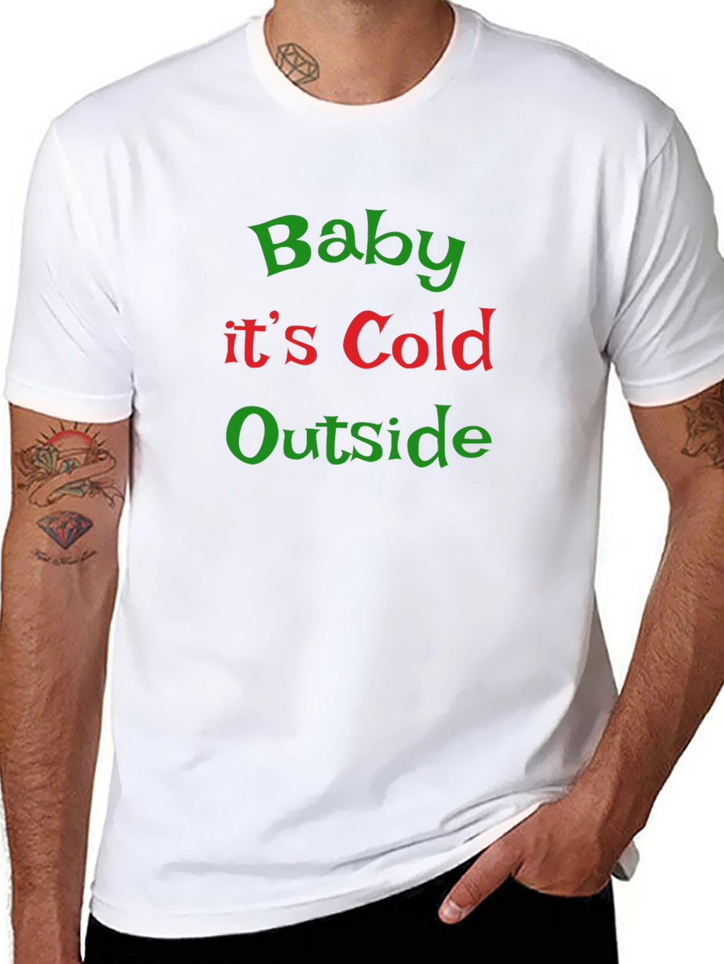Baby Its Cold Outside Christmas Graphic Tee