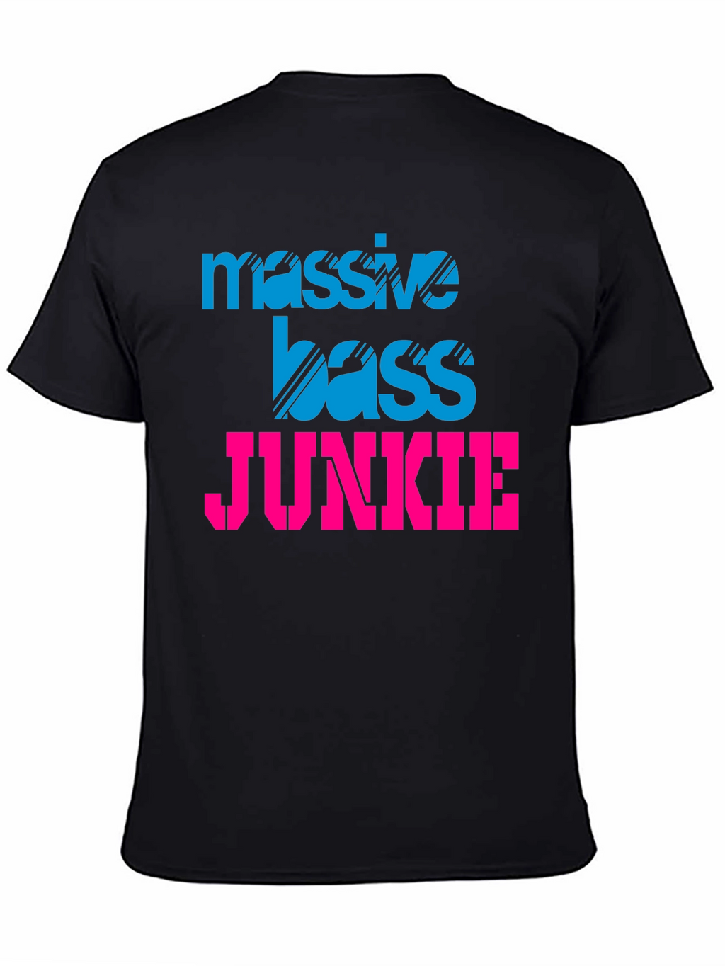 Massive Bass Junkie Black Graphic Tee