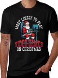 Gamer Santa Christmas T-Shirt