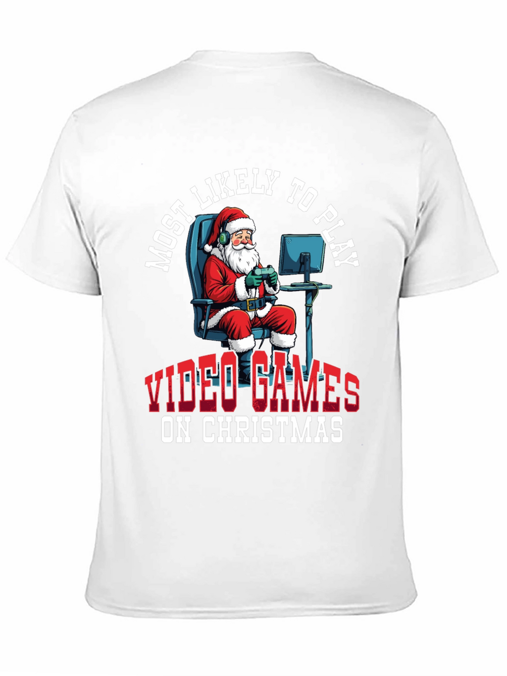 Gamer Santa Christmas T-Shirt