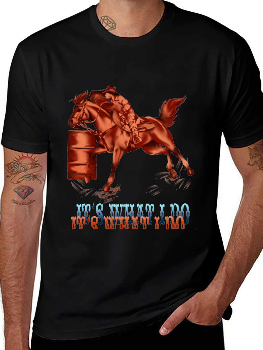 Barrel Racing Graphic Tee - Its What I Do!