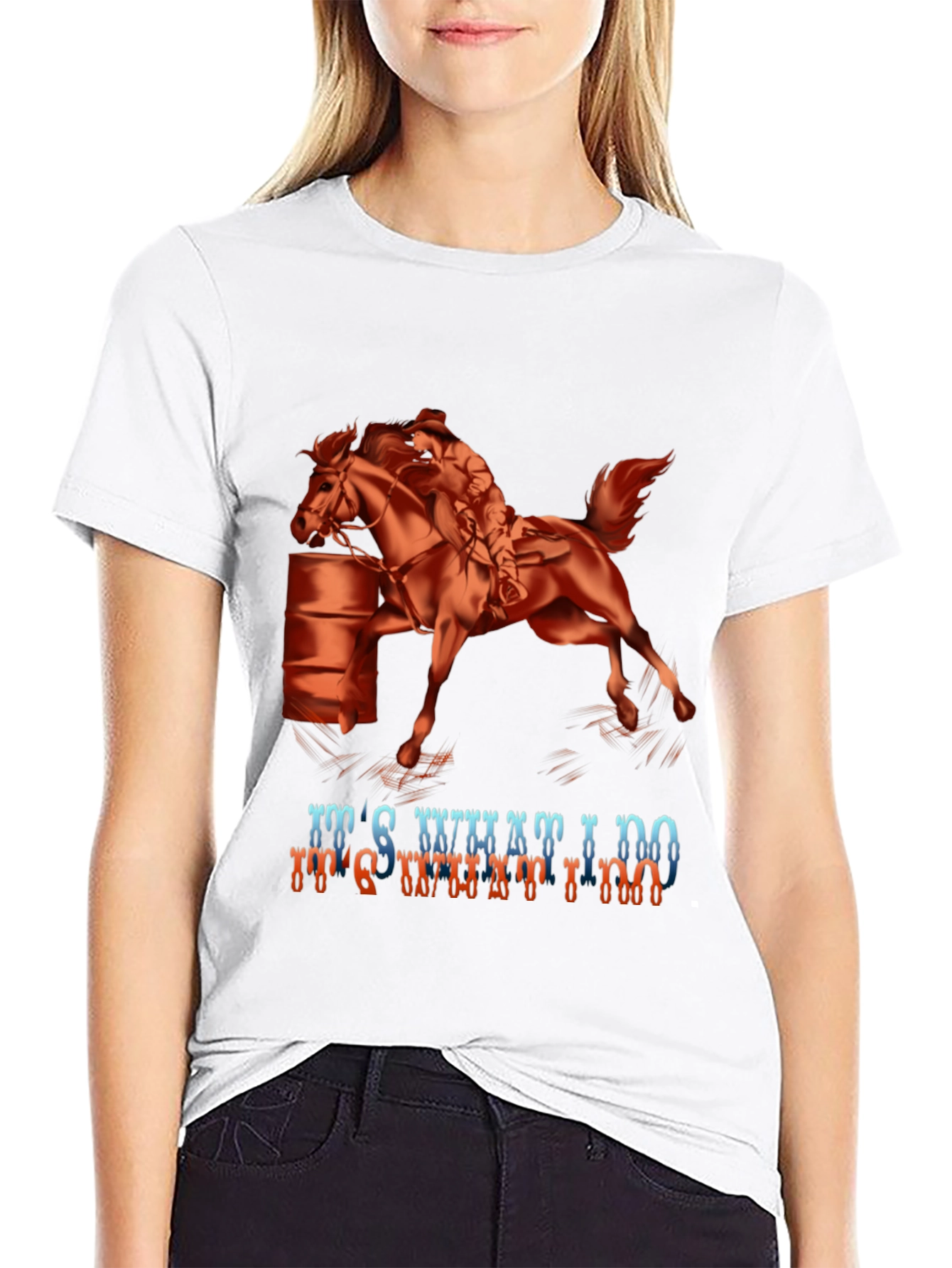 Barrel Racing Graphic Tee - Its What I Do!