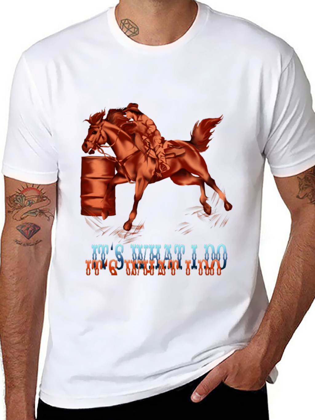 Barrel Racing Graphic Tee - Its What I Do!