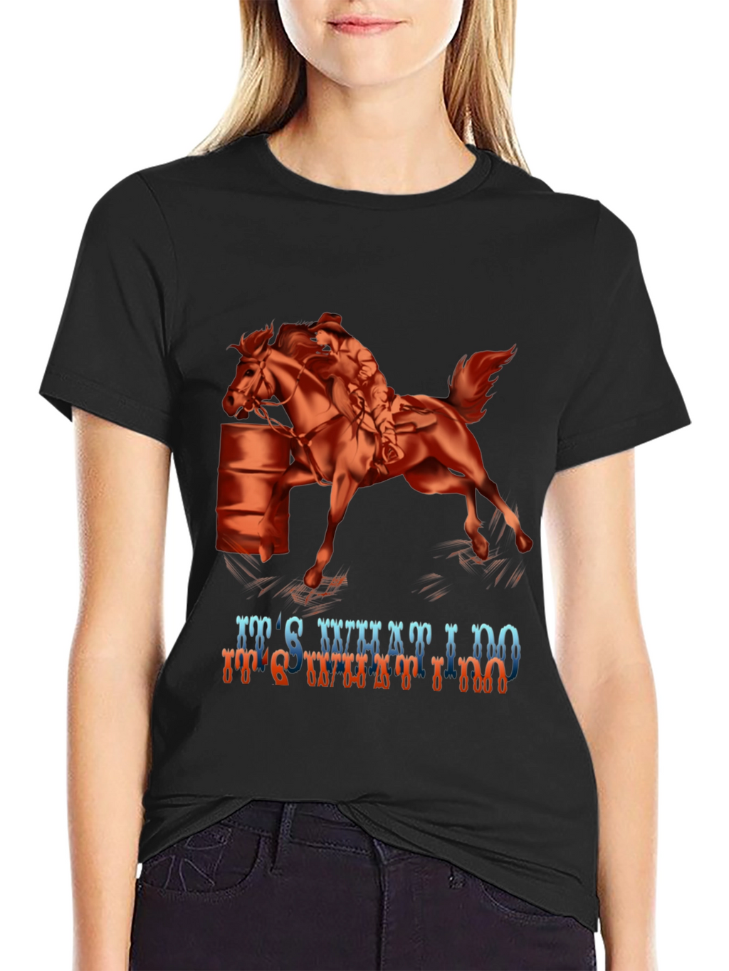 Barrel Racing Graphic Tee - Its What I Do!