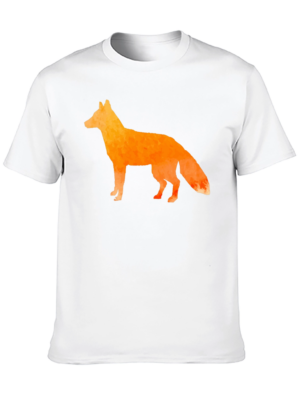 Geometric Fox Graphic Tee - Stylish Mens Black T-Shirt