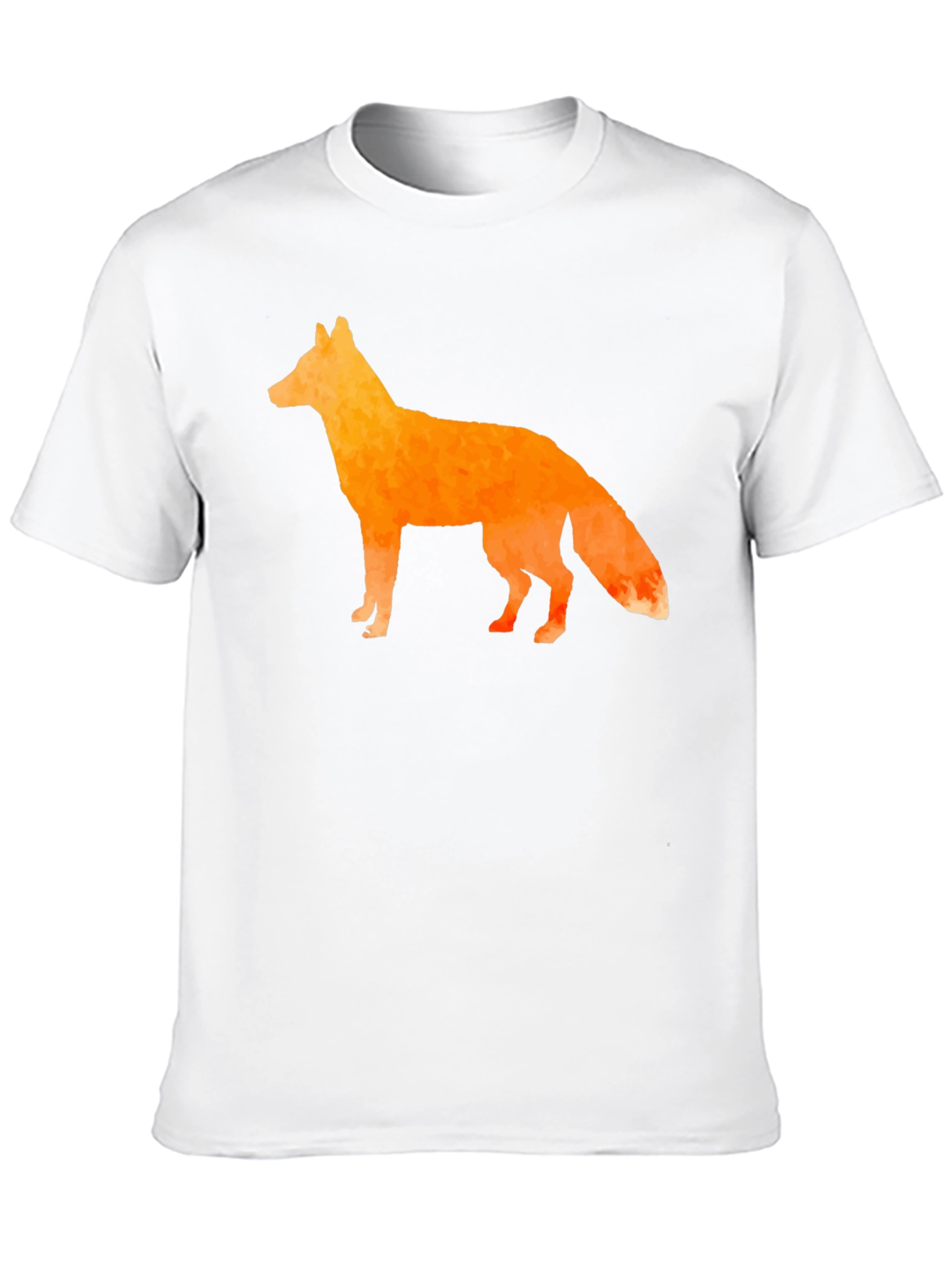 Geometric Fox Graphic Tee - Stylish Mens Black T-Shirt