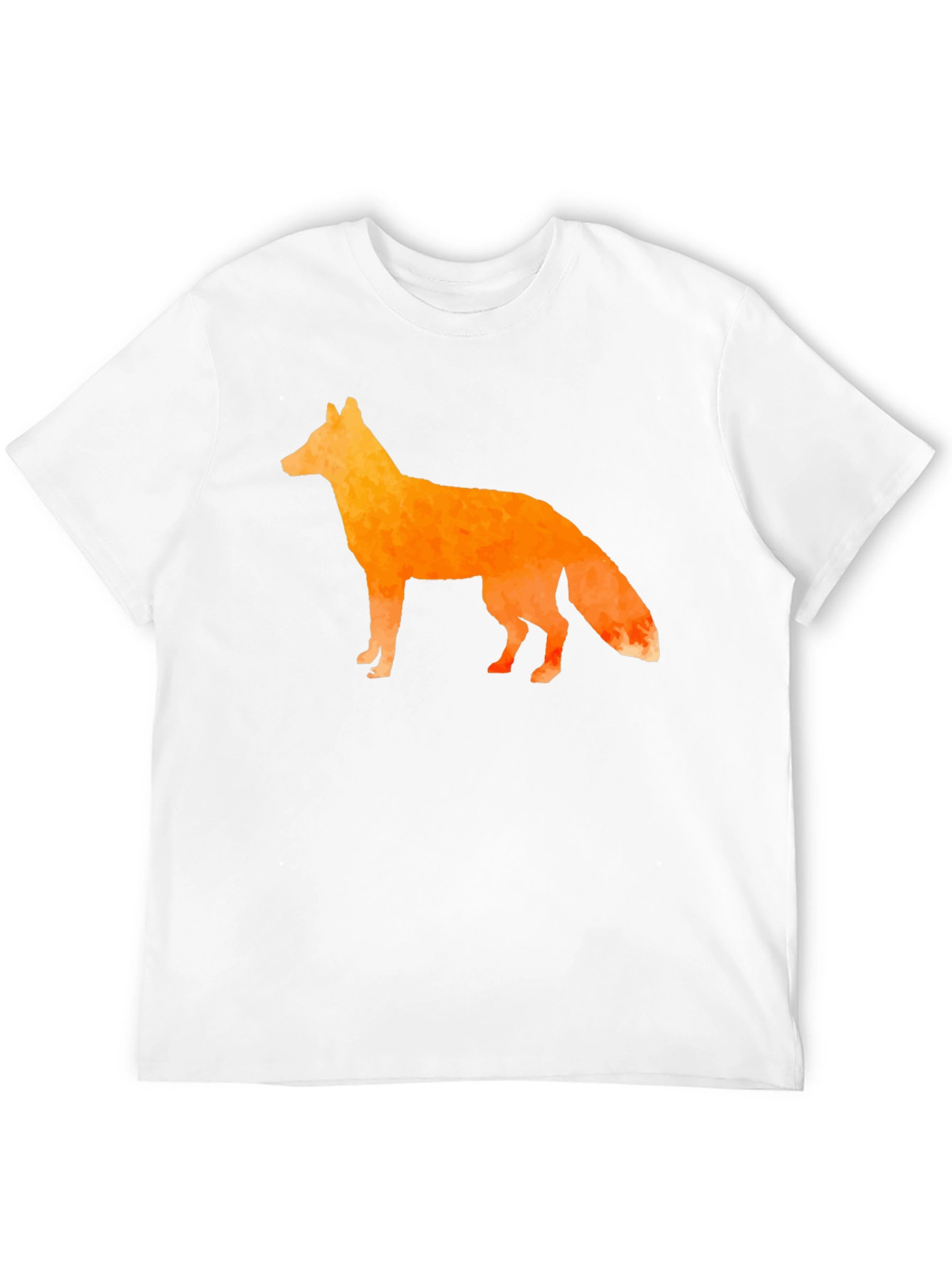 Geometric Fox Graphic Tee - Stylish Mens Black T-Shirt