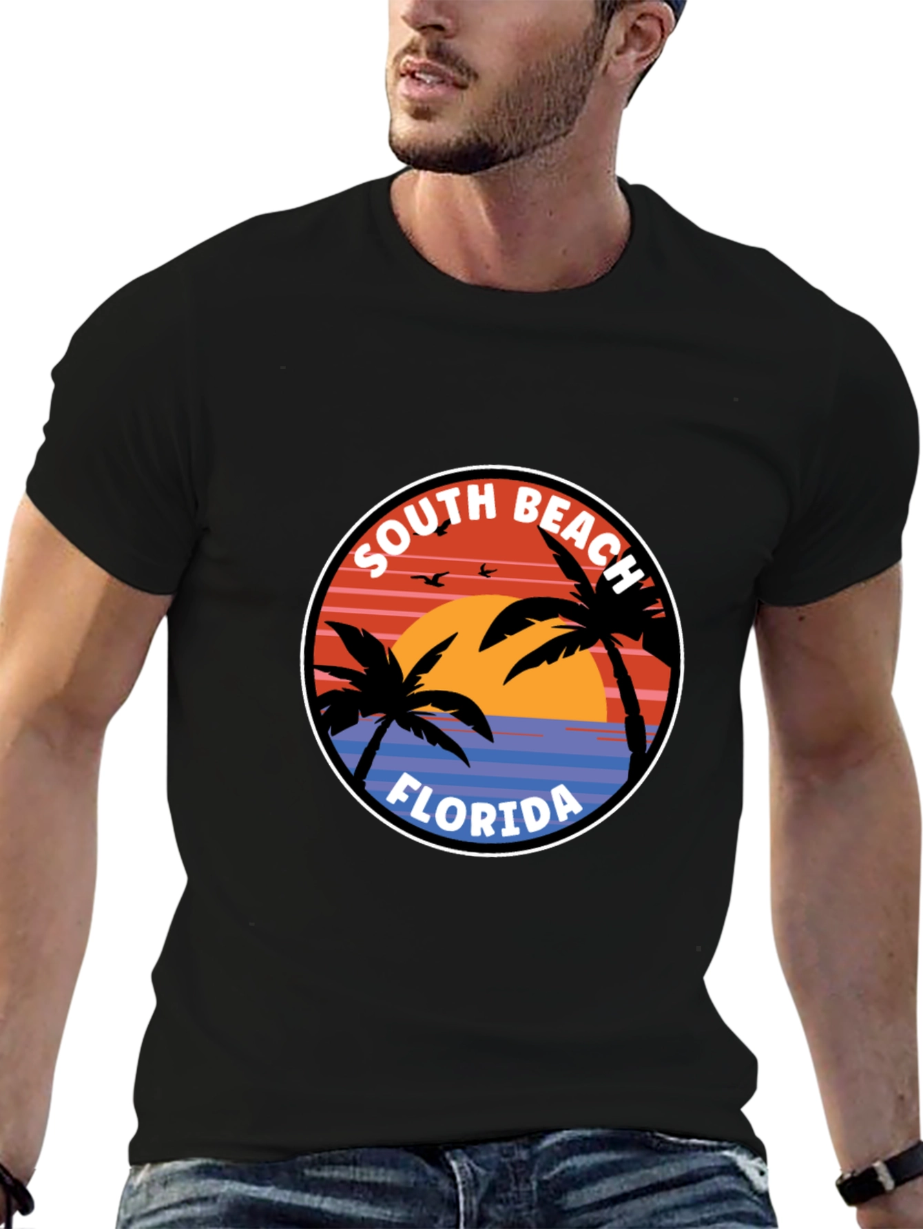 South Beach Florida Graphic T-Shirt