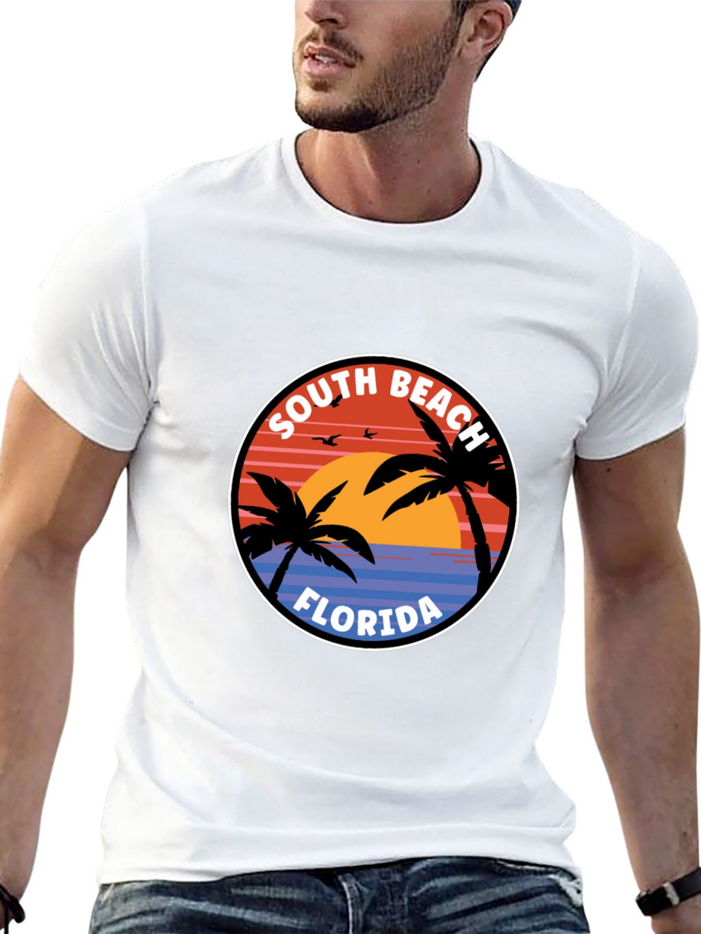 South Beach Florida Graphic T-Shirt