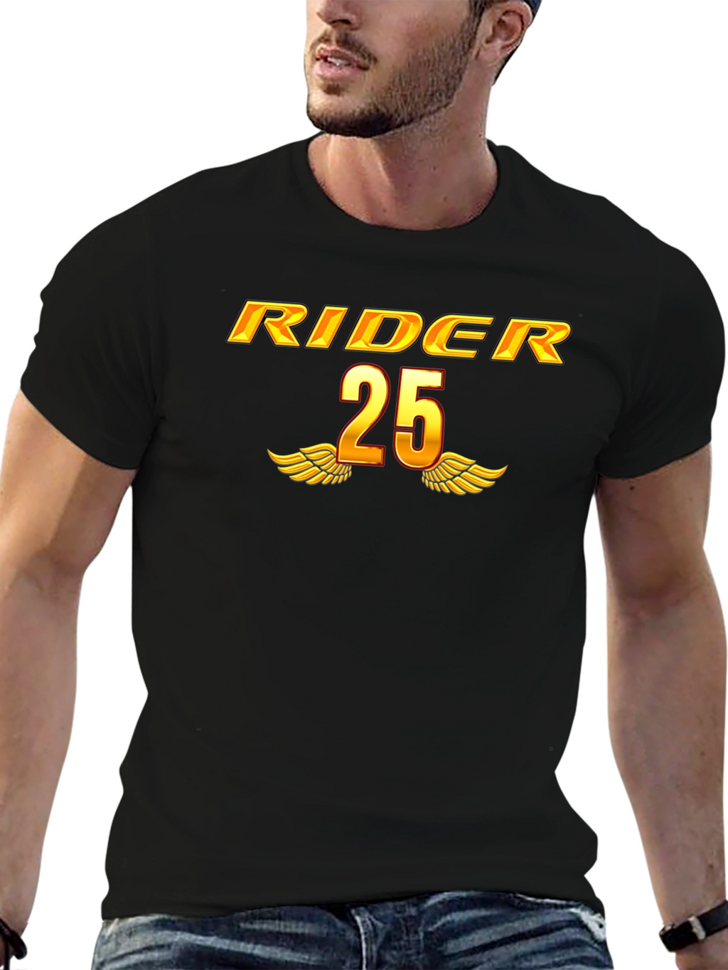 RIDER 25 Graphic T-Shirt - Black
