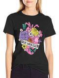 Self Love Club Floral Heart Graphic T-Shirt