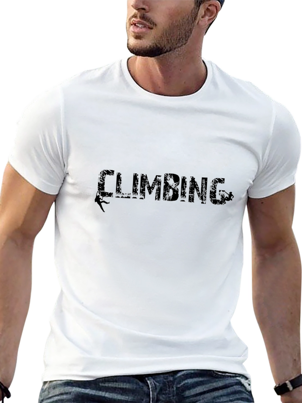 Climbing Design Black T-Shirt