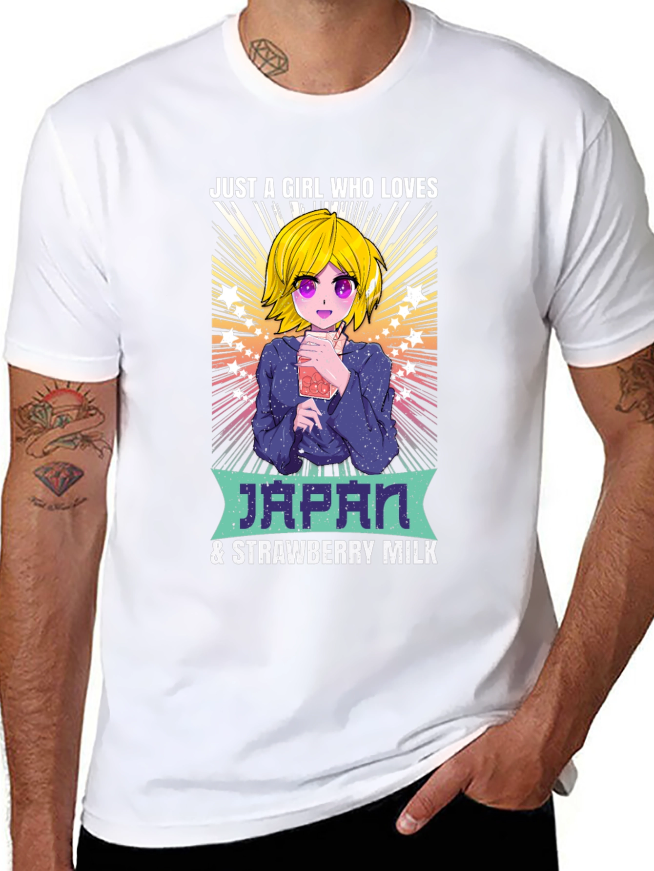 Anime Japan & Strawberry Milk Lover T-Shirt