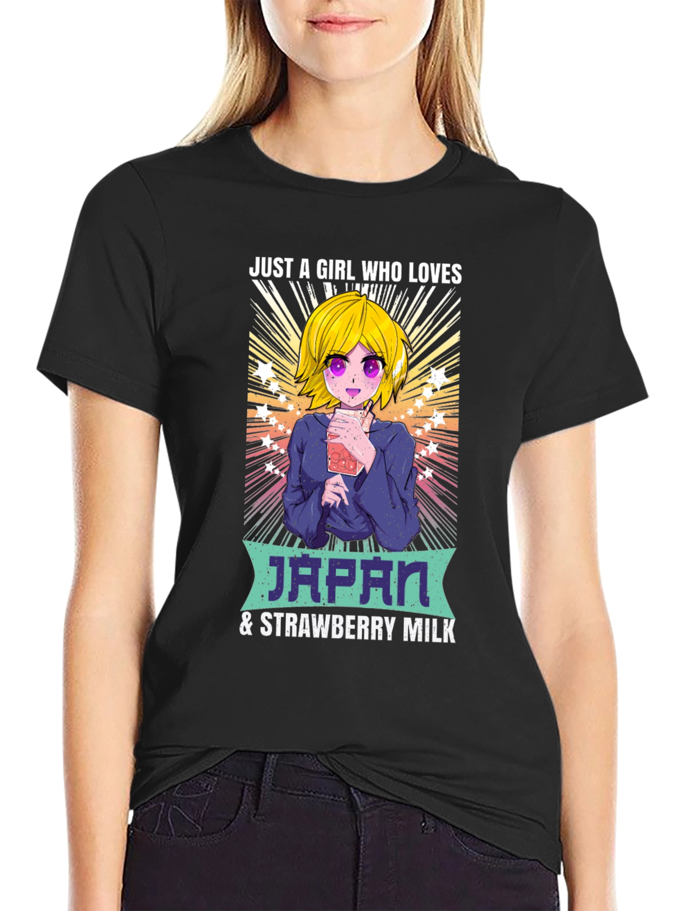 Anime Japan & Strawberry Milk Lover T-Shirt
