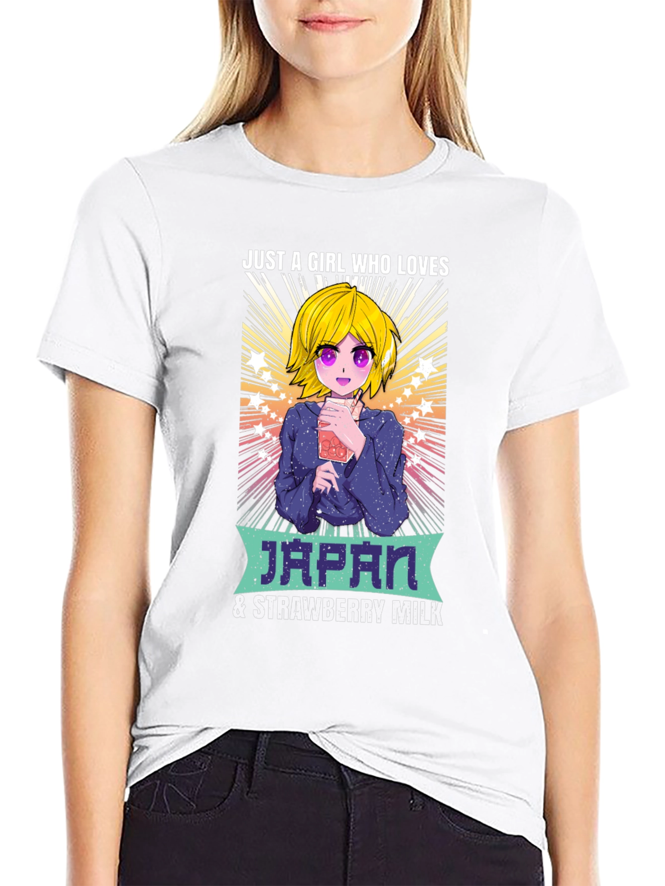 Anime Japan & Strawberry Milk Lover T-Shirt