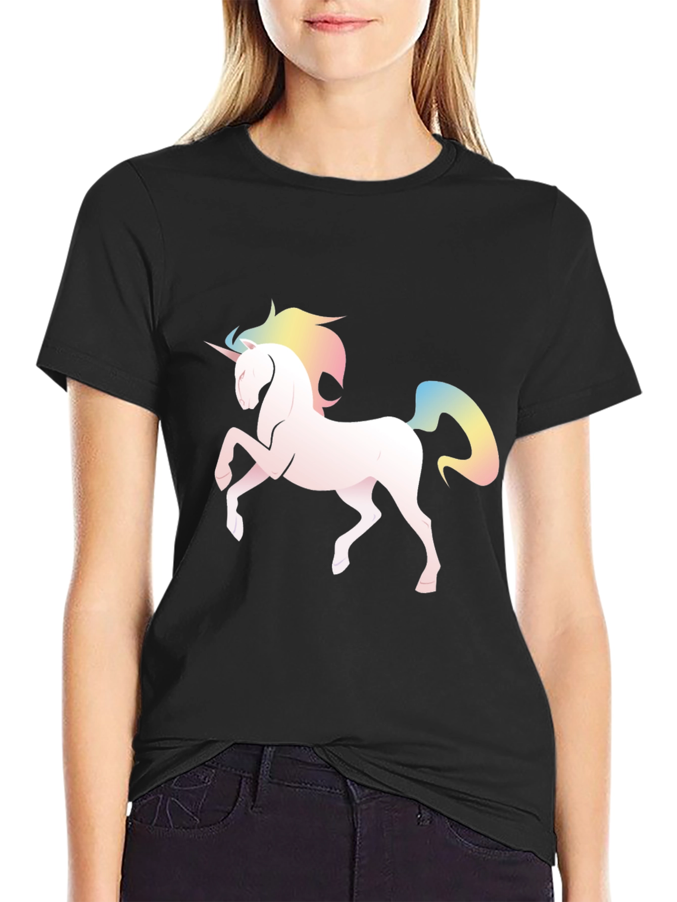 Unicorn Graphic Print T-Shirt