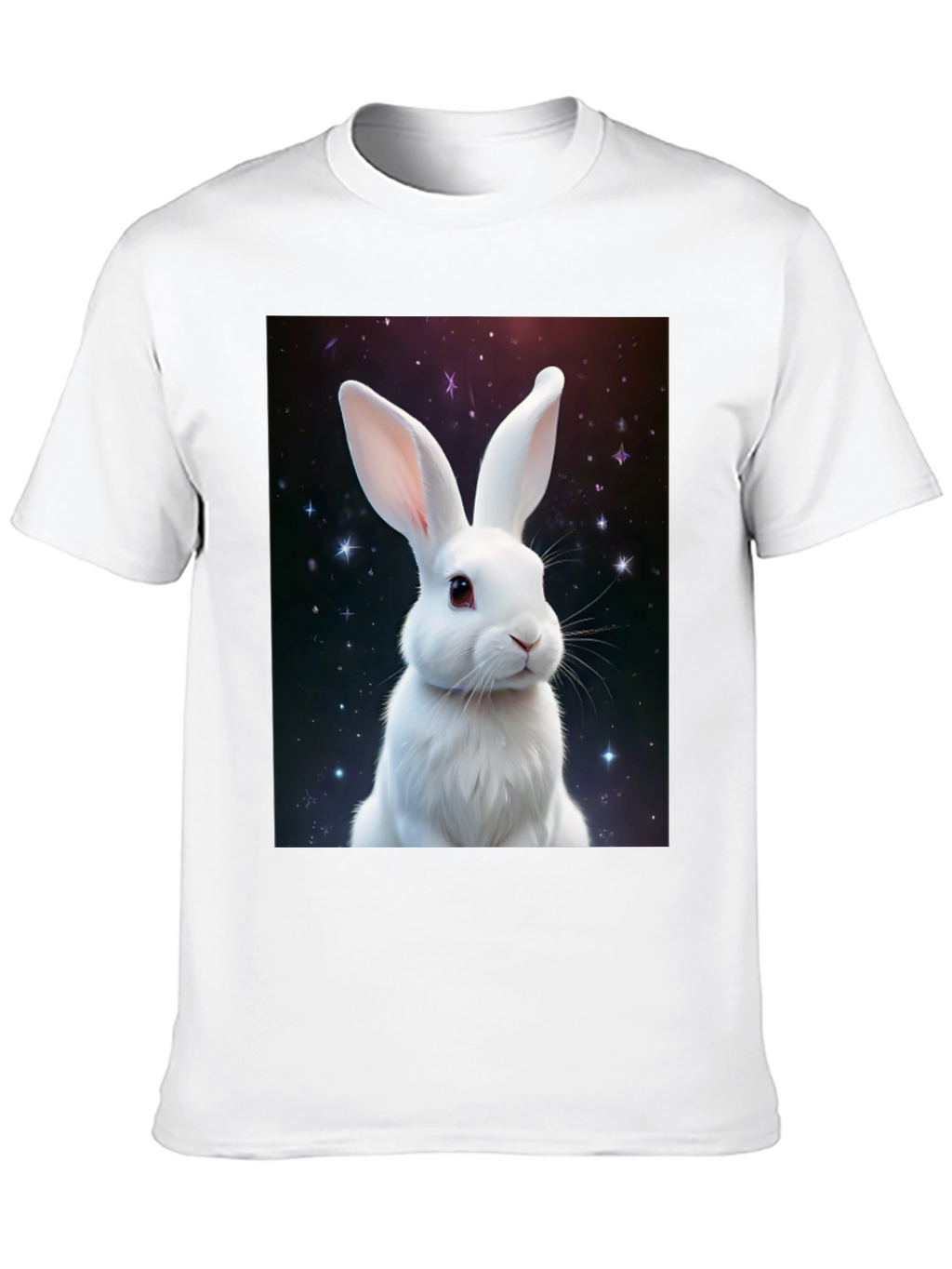Cosmic Rabbit Graphic Tee - Black