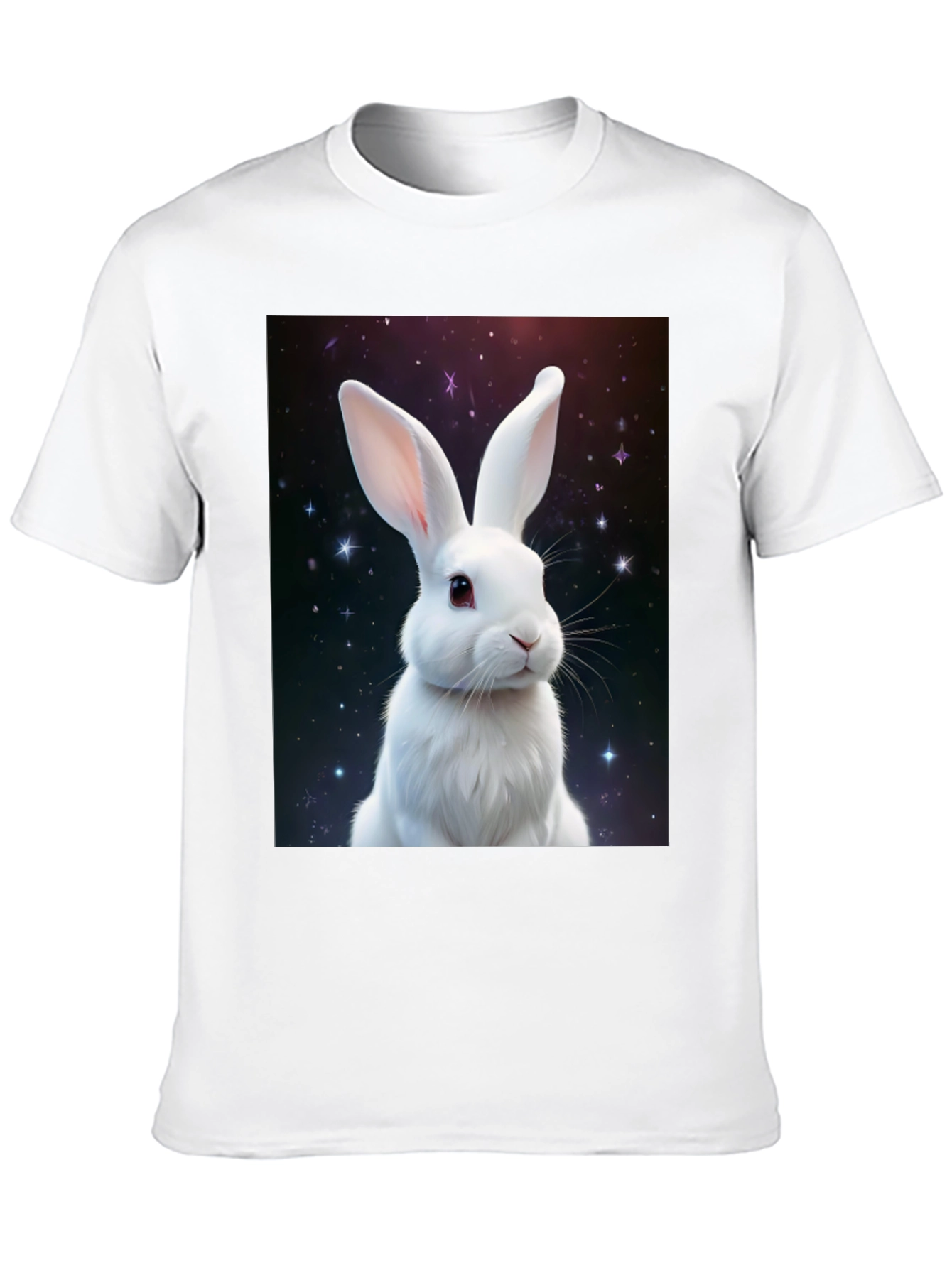 Cosmic Rabbit Graphic Tee - Black