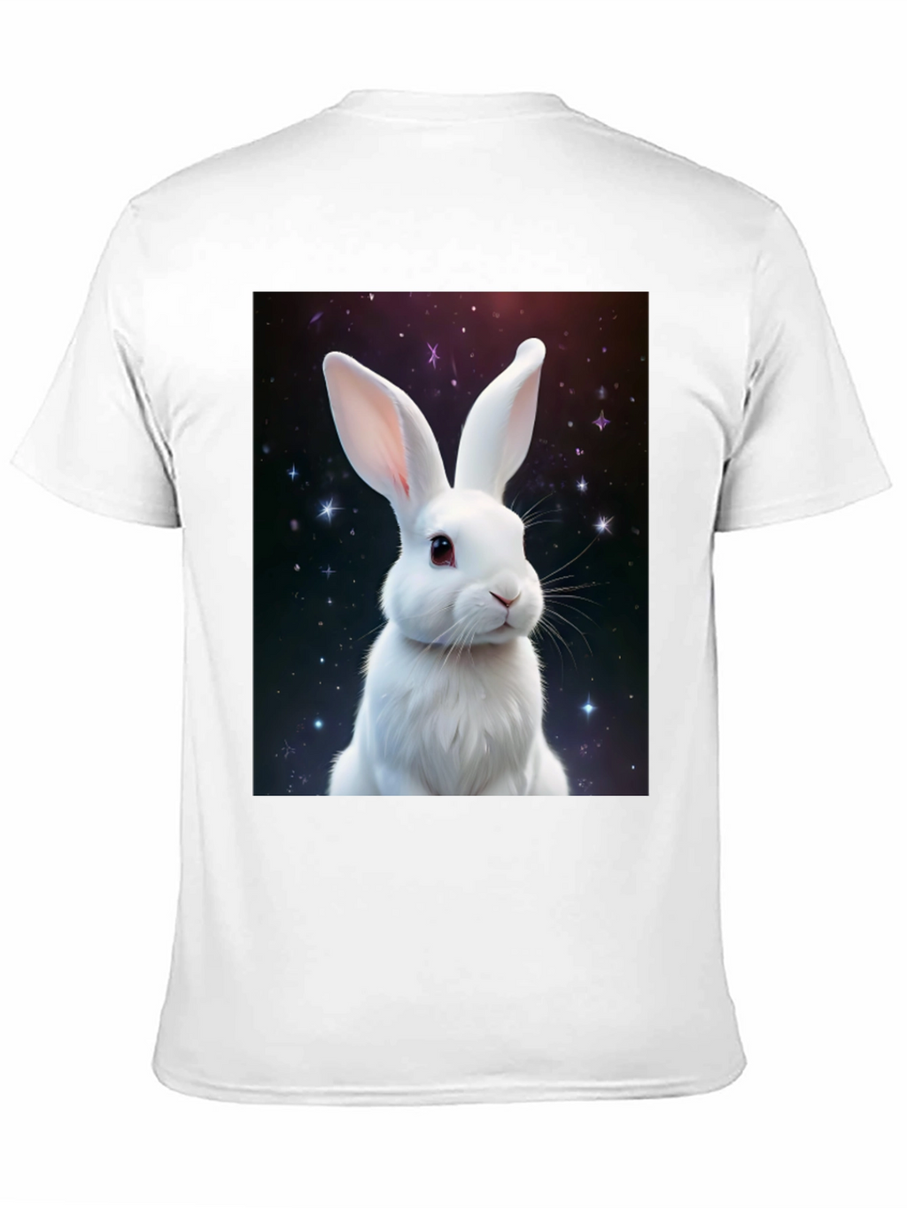 Cosmic Rabbit Graphic Tee - Black