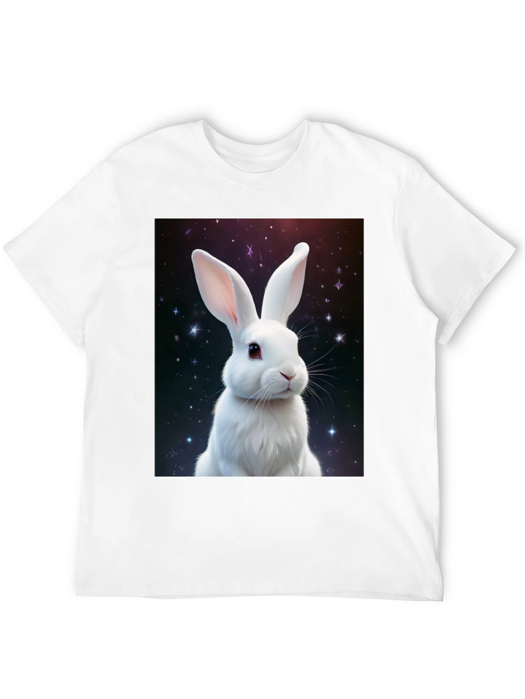 Cosmic Rabbit Graphic Tee - Black