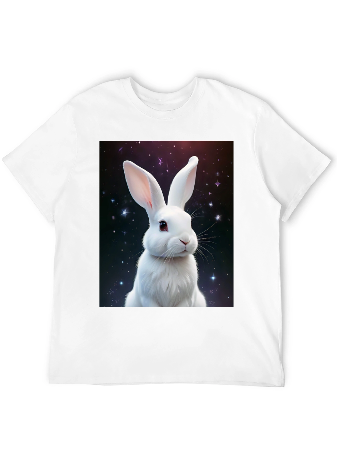 Cosmic Rabbit Graphic Tee - Black