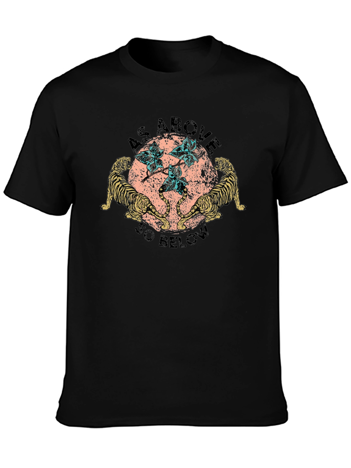 As Above So Below Tiger Graphic Tee
