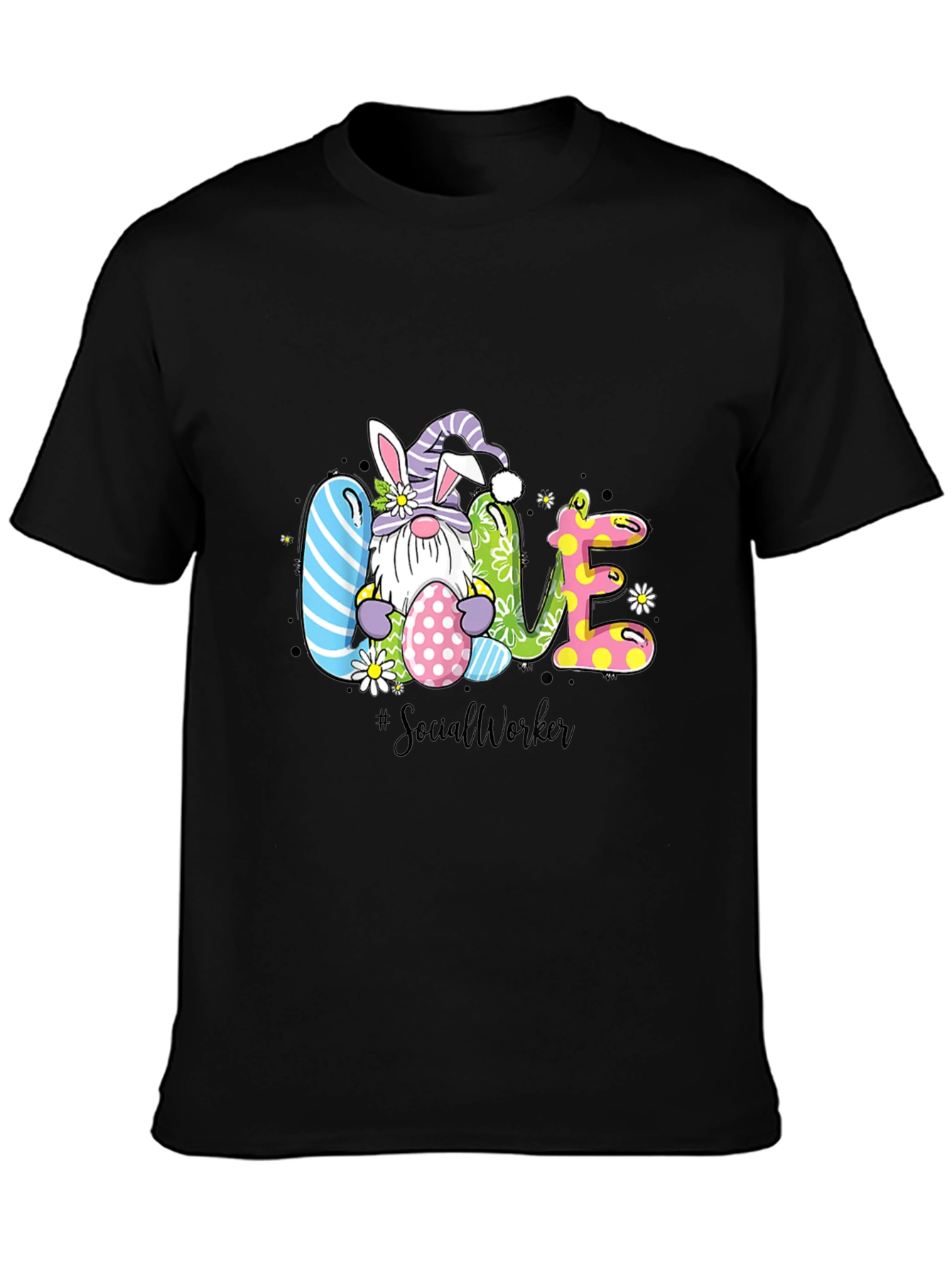 Easter Gnome Love Social Worker T-Shirt