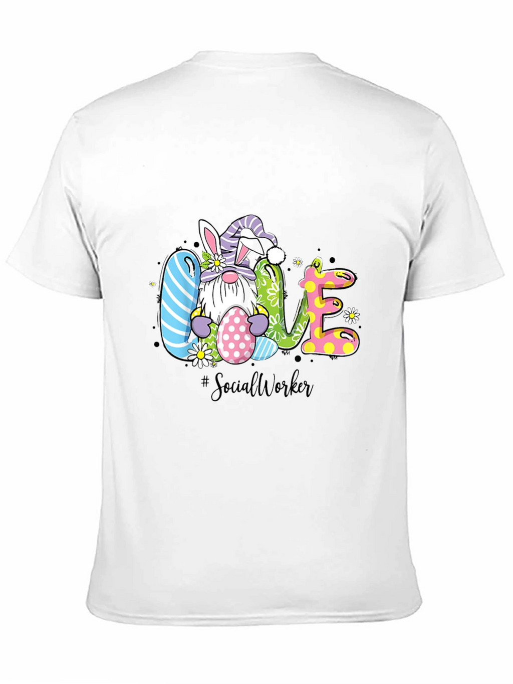 Easter Gnome Love Social Worker T-Shirt