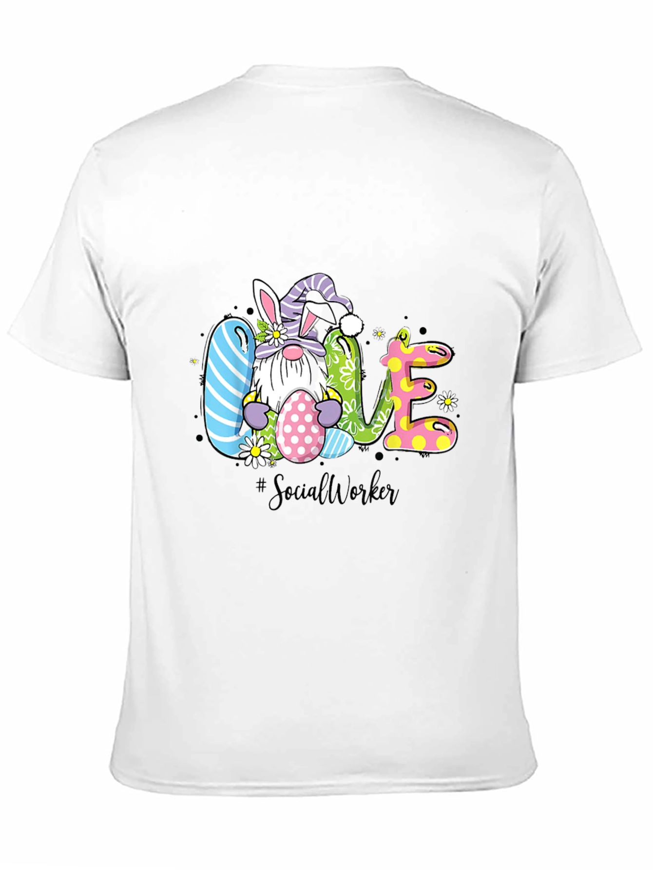 Easter Gnome Love Social Worker T-Shirt