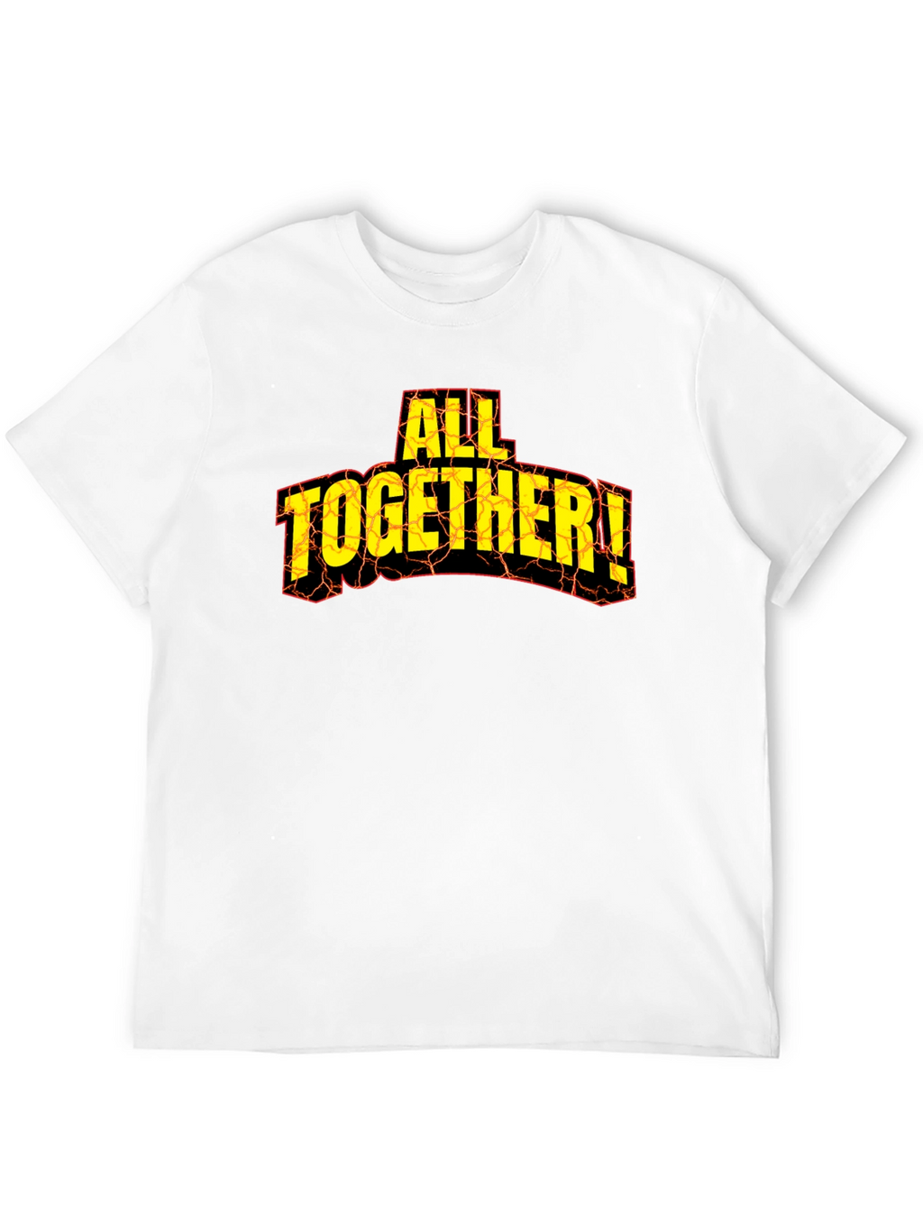 All Together! Graphic Print Tee - Black Cotton T-Shirt