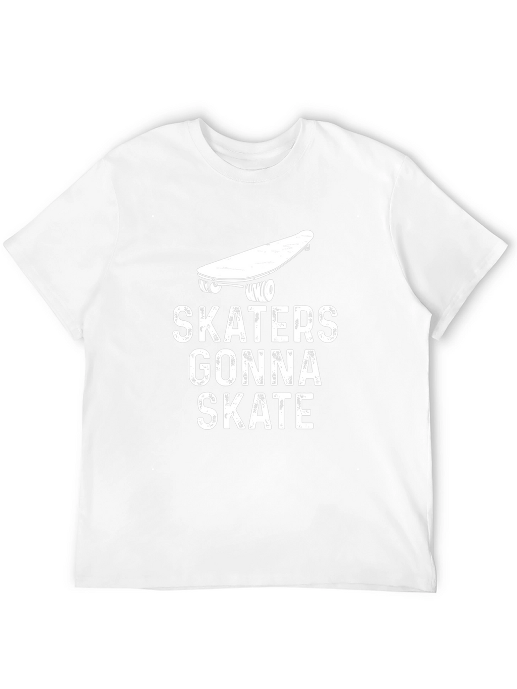 Skaters Gonna Skate Graphic Tee - Black Cotton T-Shirt
