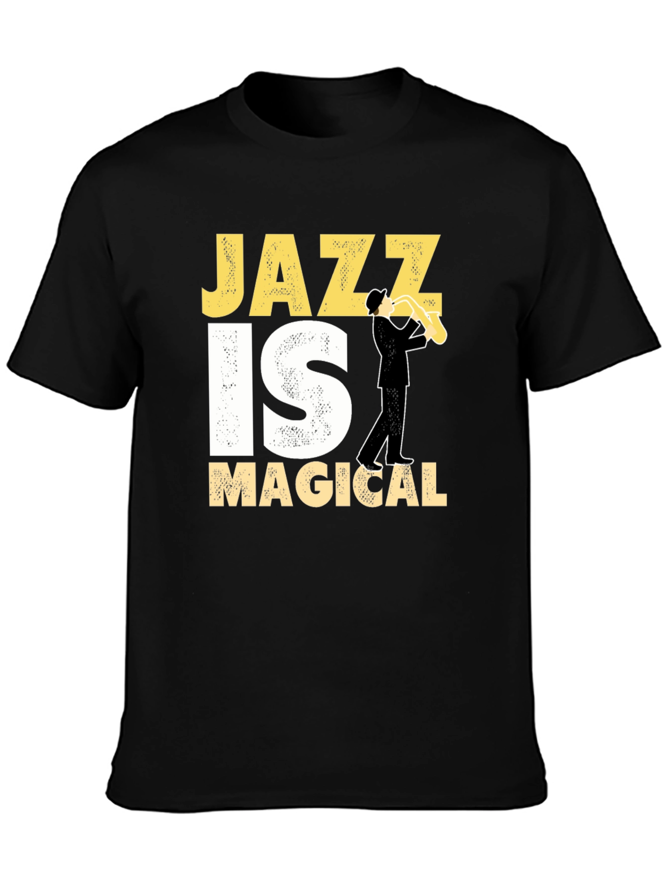 Jazz Is Magical Graphic T-Shirt - Black