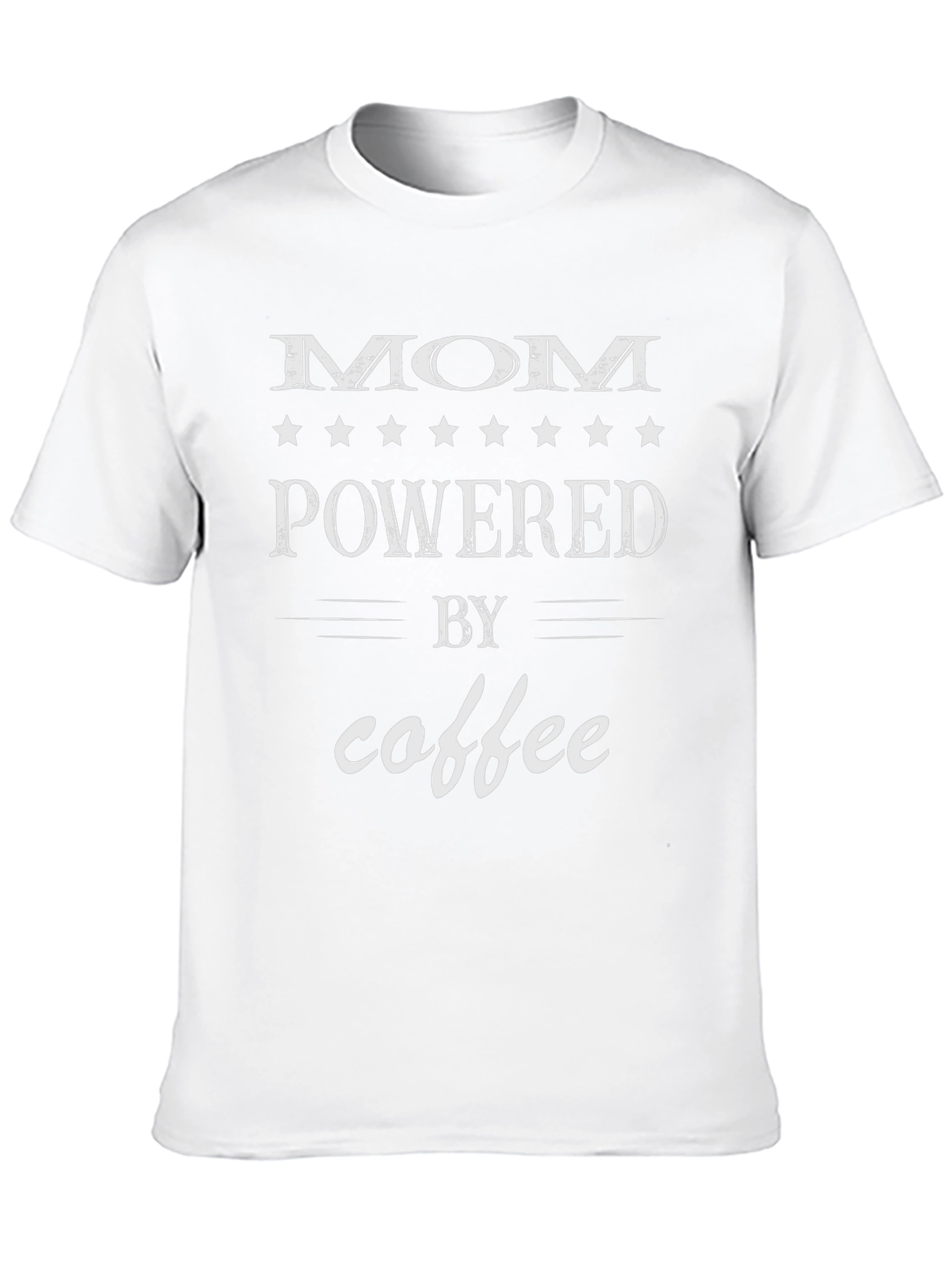 Mom Powered By Coffee Graphic Tee