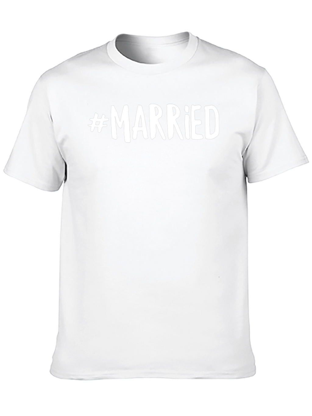 #Married Black Cotton Graphic T-Shirt