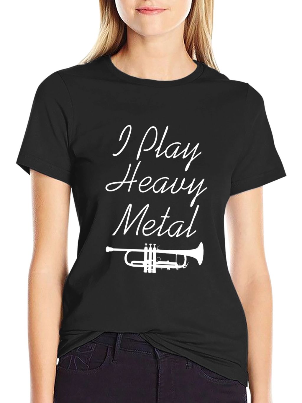 I Play Heavy Metal Trumpet Graphic Tee