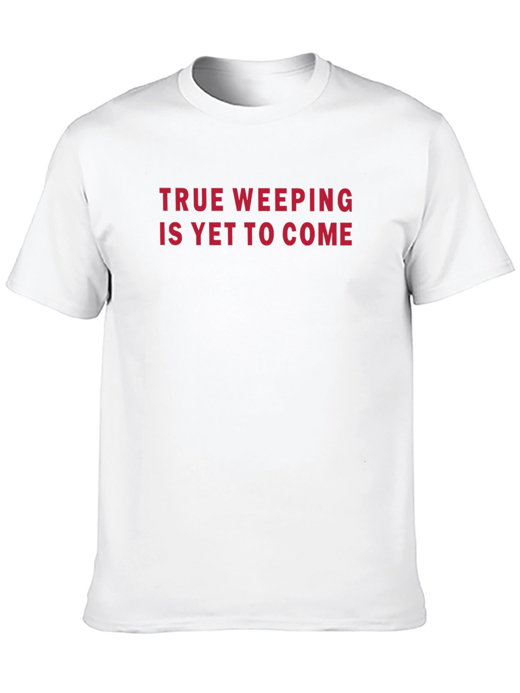 True Weeping Graphic Tee - Black Crew Neck
