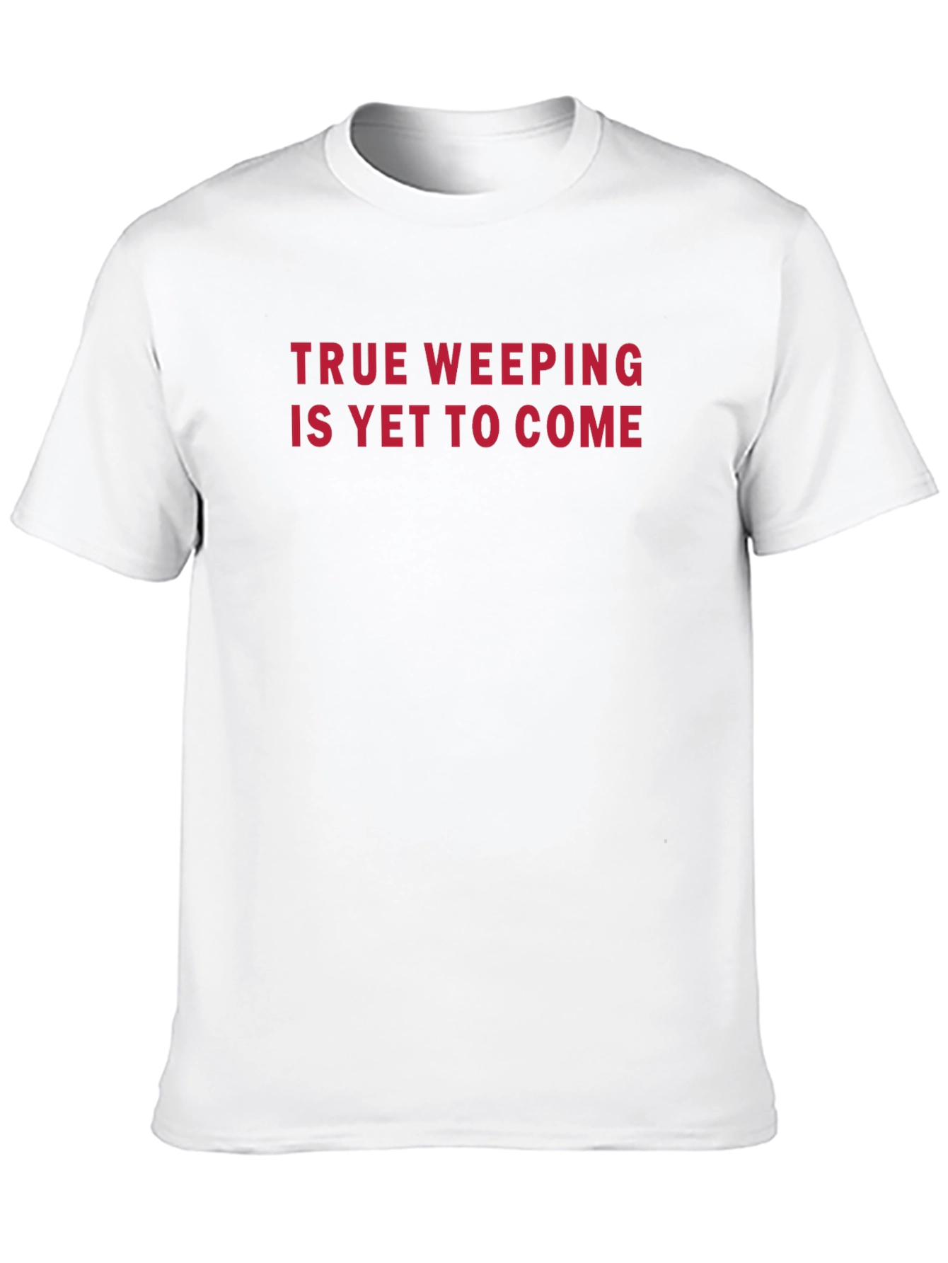True Weeping Graphic Tee - Black Crew Neck