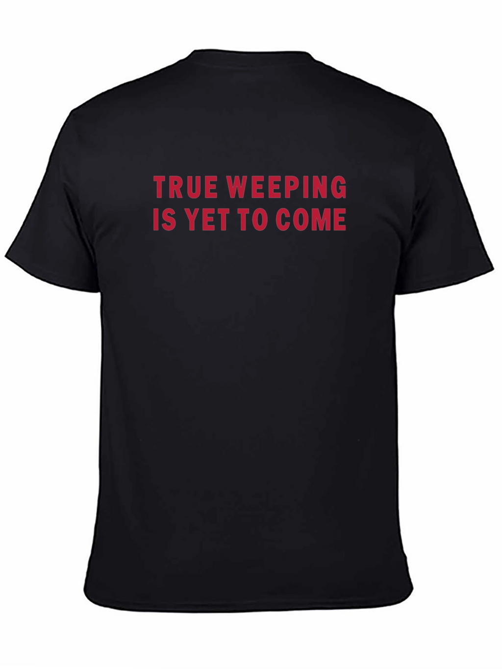 True Weeping Graphic Tee - Black Crew Neck