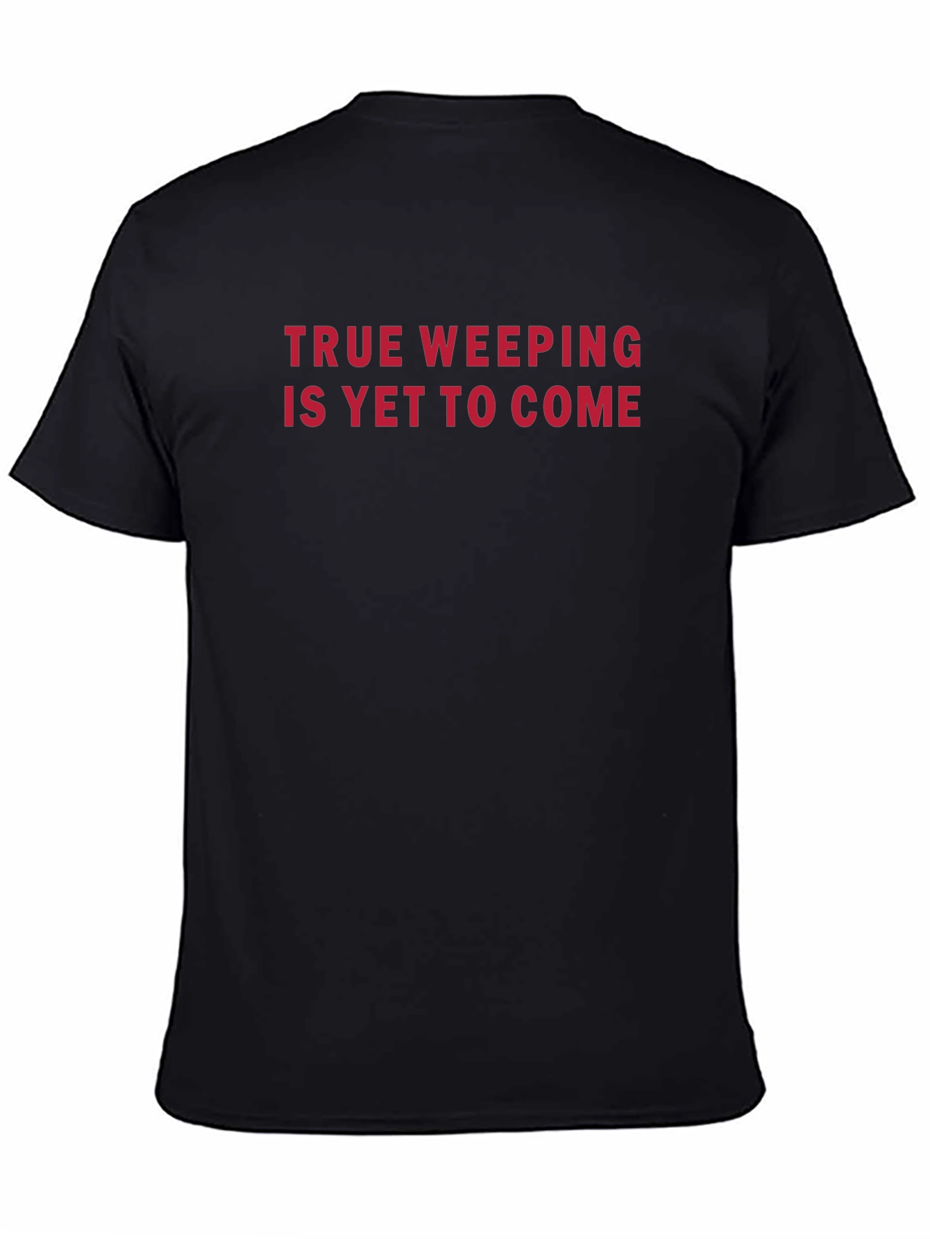 True Weeping Graphic Tee - Black Crew Neck