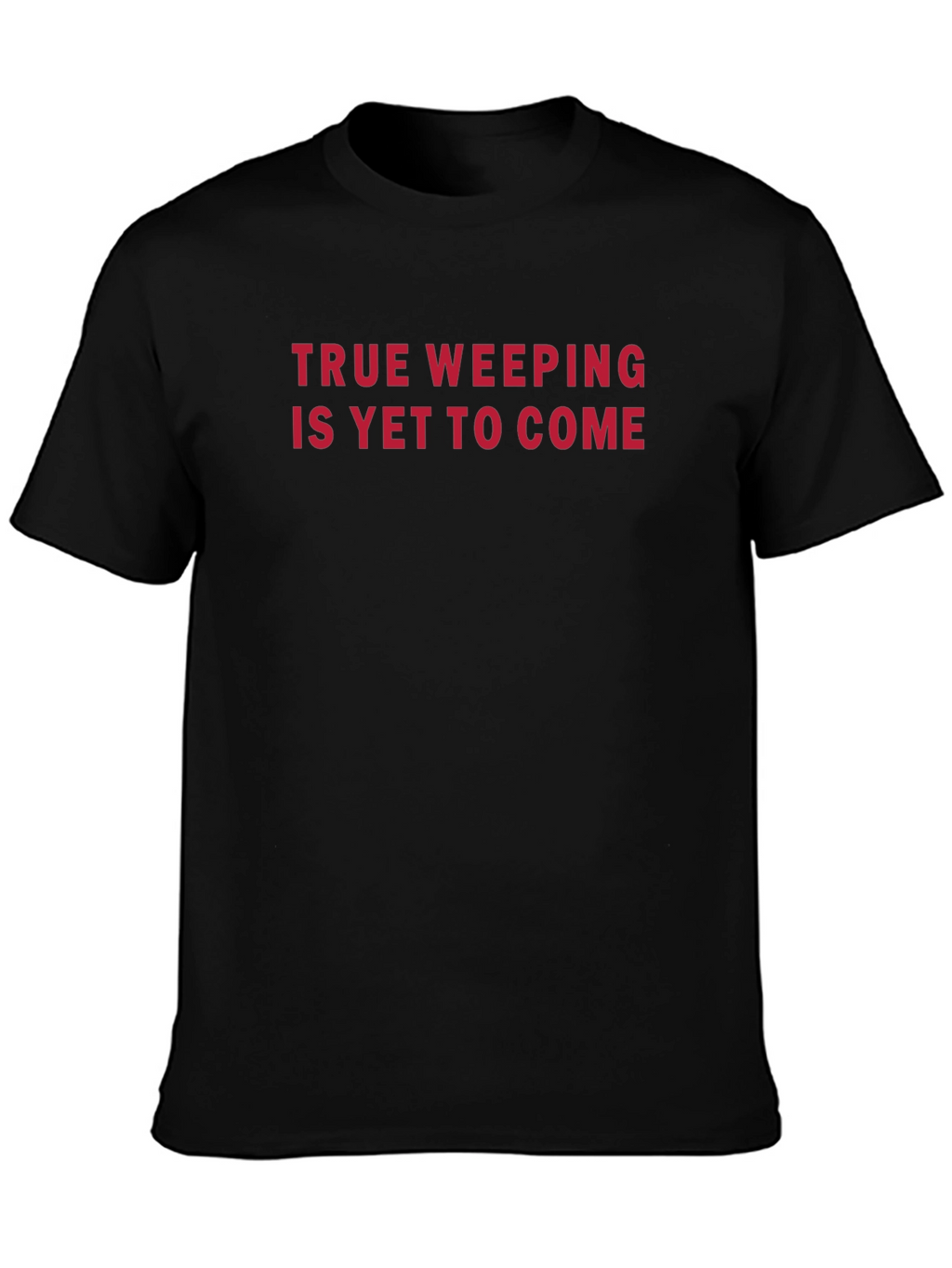 True Weeping Graphic Tee - Black Crew Neck